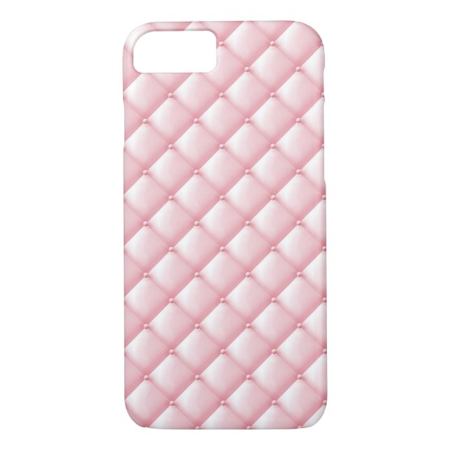 Coques Case-Mate iPhone Le cuir de touffe de roses pâles boutonne la (Dos)