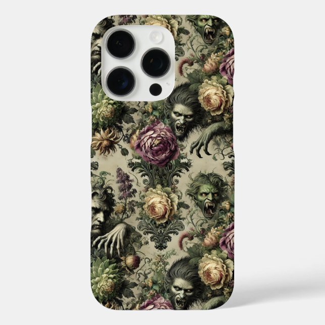 Coques Case-Mate iPhone Le Culte Florabane - Design Floral Gothique (Verso)