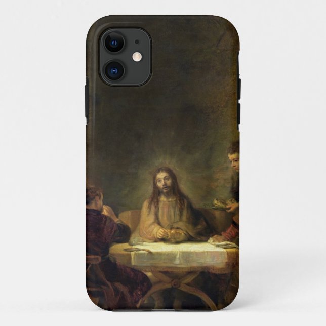 Coques Case-Mate iPhone Le dîner chez Emmaus, 1648 (huile sur le panneau) (Dos)
