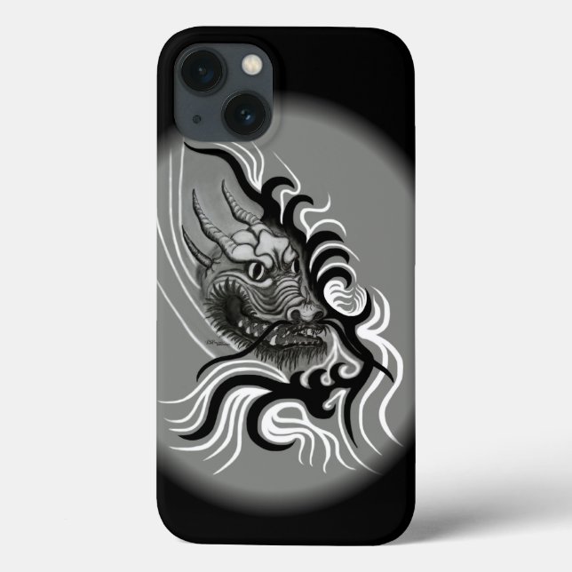 Coques Case-Mate iPhone Le dragon chinois à la toiture de tatouage (Verso)