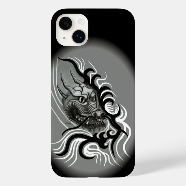 Coques Case-Mate iPhone Le dragon chinois à la toiture de tatouage (Verso)