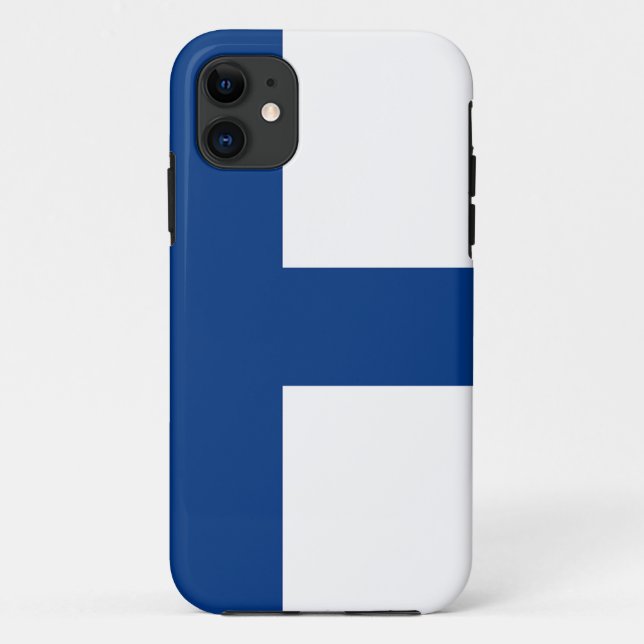 Coques Case-Mate iPhone Le drapeau de la Finlande - le Siniristilippu (Dos)