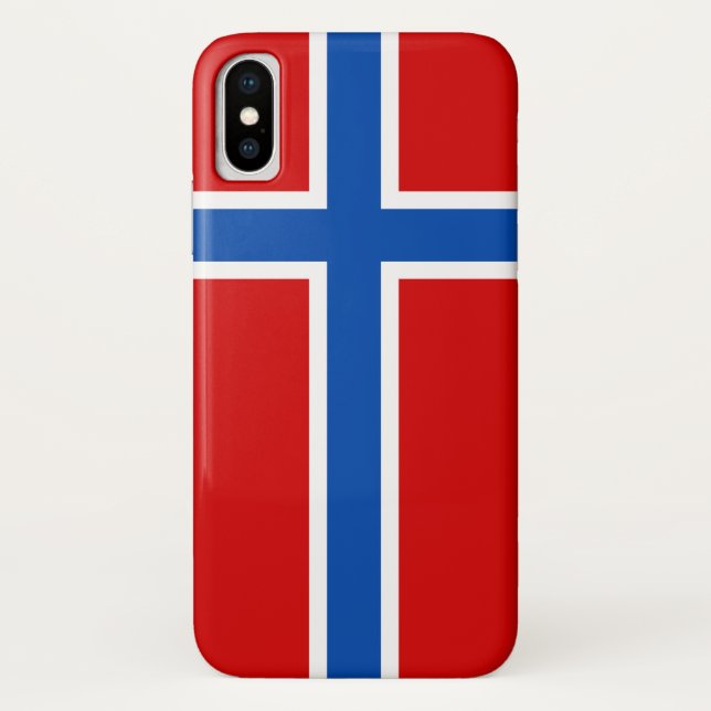 Coques Case-Mate iPhone Le drapeau de la Norvège (Dos)
