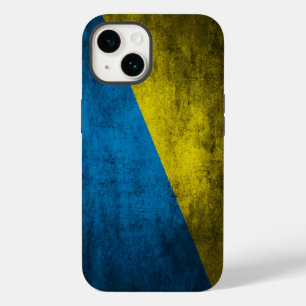 Coque Case-Mate iPhone Le drapeau ukrainien sur le mur