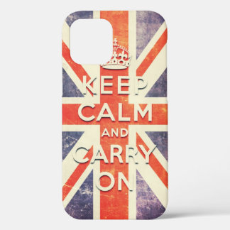 Case-Mate iPhone Case Le drapeau Vintage Union Jack garde le calme et po