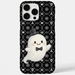Coque iPhone 16 Pro Max Le fantôme de dessin animé de Suave Halloween