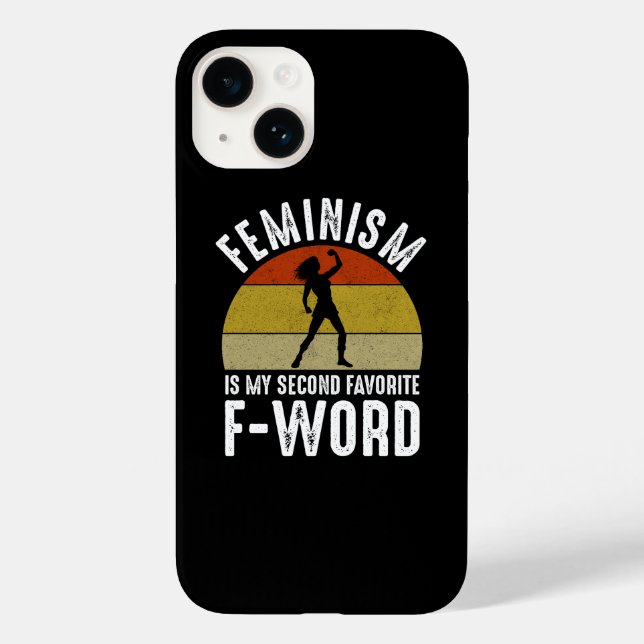 Coques Case-Mate iPhone Le Féminisme Est Mon Deuxième F-Word Préféré (Verso)