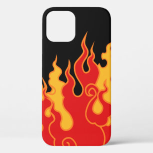 Case-Mate iPhone Case Le feu. Langues flammes sur un arrière - plan noir