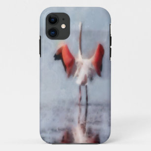 Coque iPhone 11 Le Flamant rose rose en aquarelle