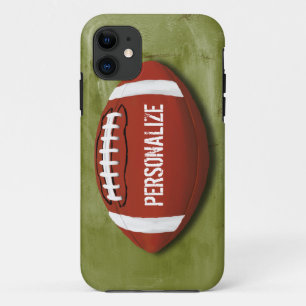 Etui iPhone Case-Mate Le football grunge vert personnalisé