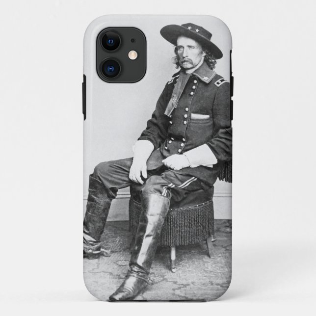 Coques Case-Mate iPhone Le Général George A. Custer (photo de b/w) (Dos)