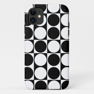 Coque Case-Mate iPhone Le grand mod pointille l'iPhone noir et blanc 5 du
