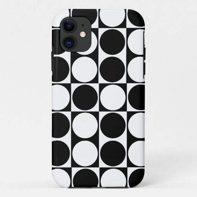 Coques Case-Mate iPhone Le grand mod pointille l'iPhone noir et blanc 5 du (Dos)