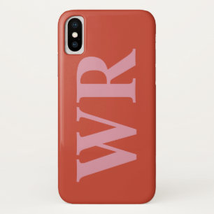 Coque Case-Mate Pour iPhone Le grand monogramme marque avec des lettres le