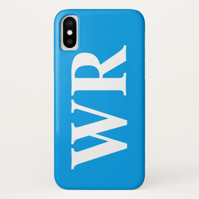 Coques Case-Mate iPhone Le grand monogramme marque avec des lettres le (Dos)