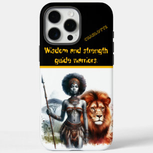 Coque iPhone 16 Pro Max Le guerrier est fier d'un lion
