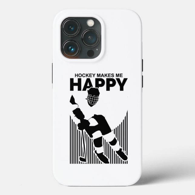 Coques Case-Mate iPhone Le Hockey Me Rend Heureux (Verso)