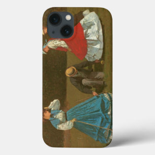 iPhone 13 Coque Le jeu de croquet, 1866 (huile sur la toile)