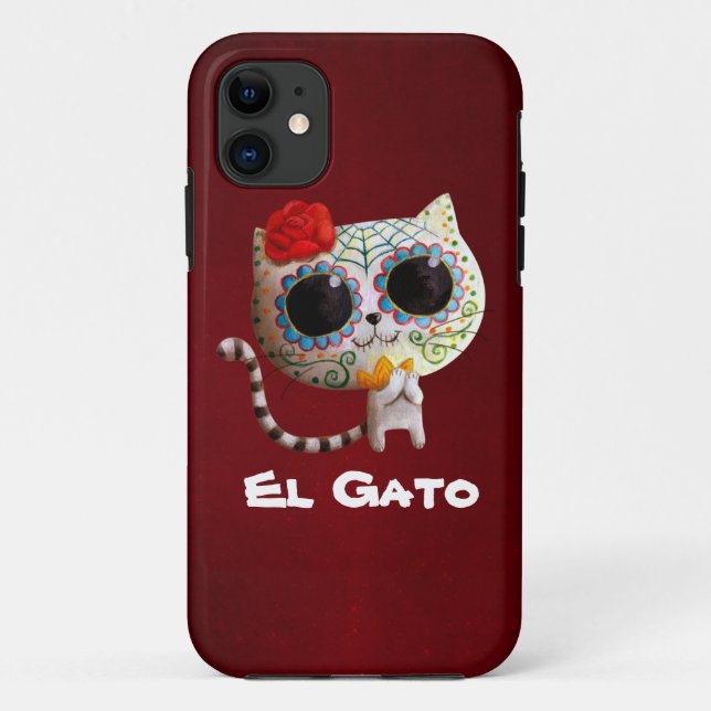 Coques Case-Mate iPhone Le jour du chat mignon mort (Dos)