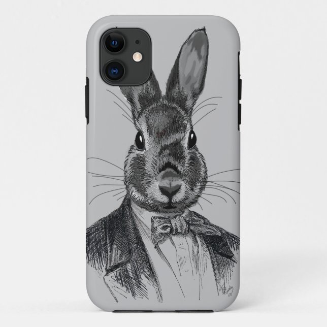 Coques Case-Mate iPhone Le lapin en costume (Dos)
