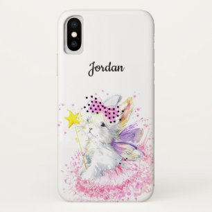 Case-Mate iPhone Case Le lapin féerique   d'aquarelle ajoutent votre no