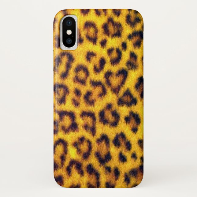 Coques Case-Mate iPhone Le léopard exotique de Faux repère le poster de (Dos)