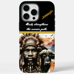 Coque iPhone 16 Pro Max Le lien du guerrier avec la magie de la nature