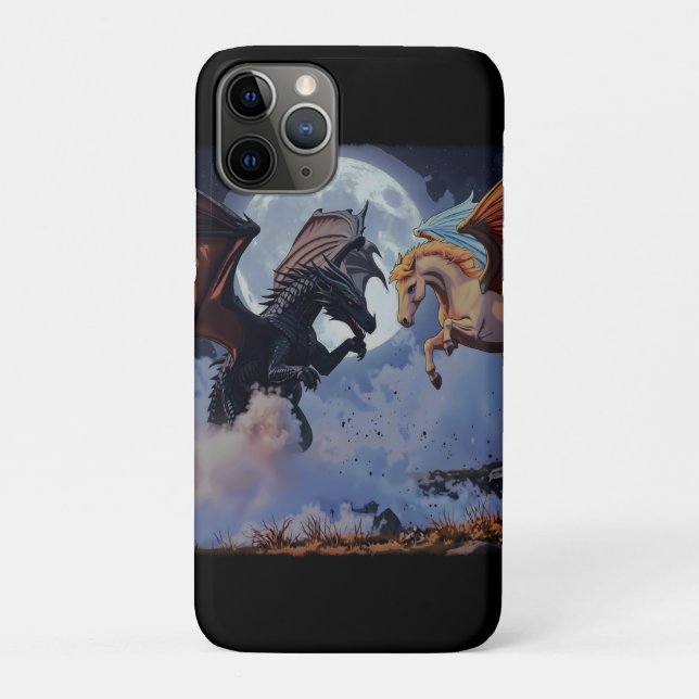 Coques Case-Mate iPhone Le Lieu de Rencontre - Dragon et Pégase (Dos)