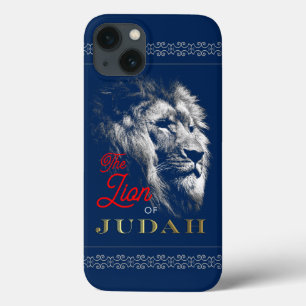 Case-Mate iPhone Case Le Lion de Juda Marine Blue Red Gold Christian