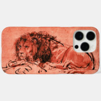 LE LION DU CAP, Rouge antique, Noir