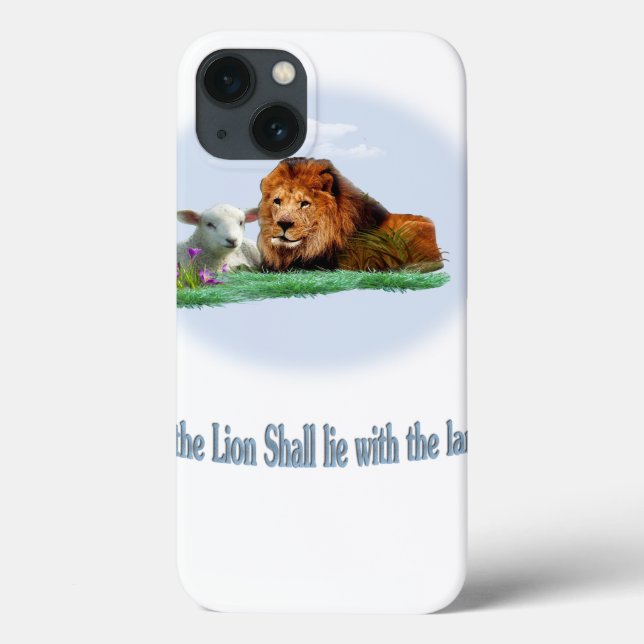 Coques Case-Mate iPhone Le lion et l'agneau (Verso)