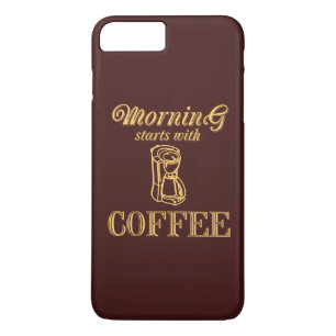 Coques Pour iPhone Le matin commence avec du café