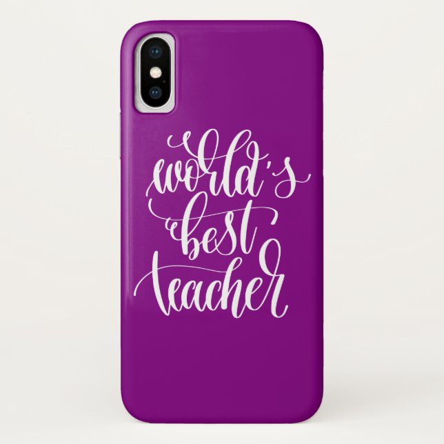 Coques Case-Mate iPhone Le meilleur professeur du monde (Dos)