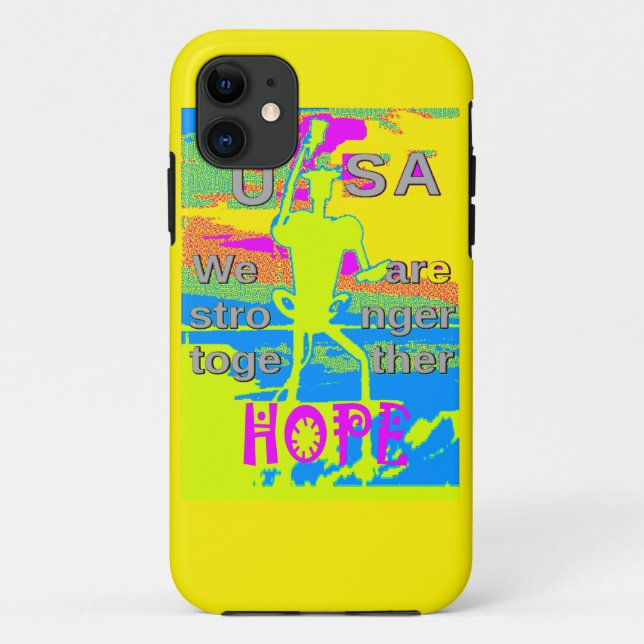 Coques Case-Mate iPhone Le meilleur USA Hope Hillary forte ensemble (Dos)