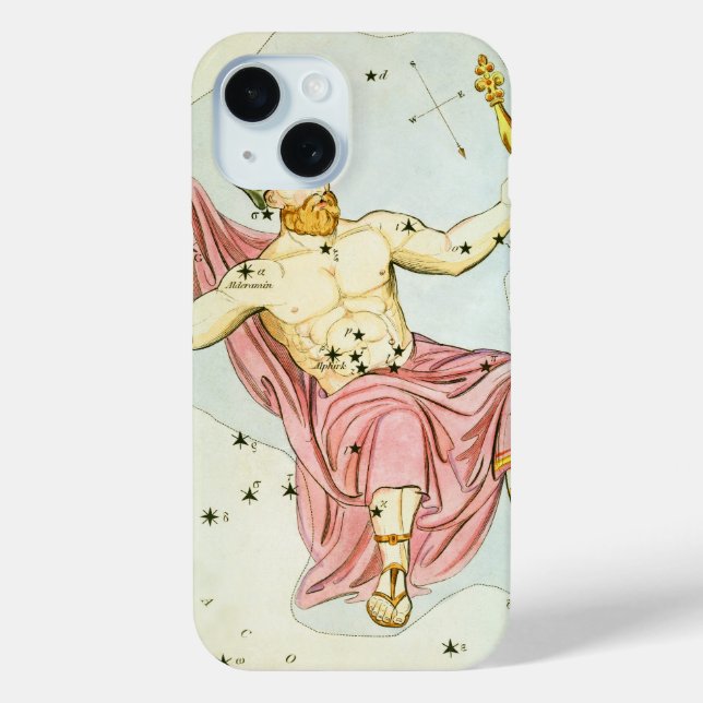 Coques Case-Mate iPhone Le miroir d'Urania, carte céleste d'astronomie vin (Verso)
