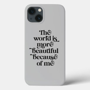 Case-Mate iPhone Case Le monde est plus beau à cause de moi