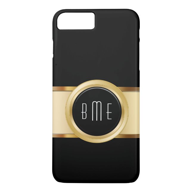 Coques Case-Mate iPhone Le monogramme d'hommes d'affaires (Dos)