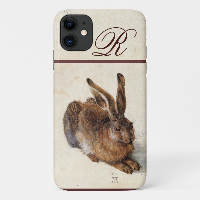Coques Case-Mate iPhone LE MONogramme DU RABBIT ( Jeune Lièvre ) (Dos)