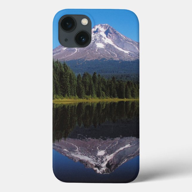 Coques Case-Mate iPhone Le mont Hood reflété dans le lac (Verso)