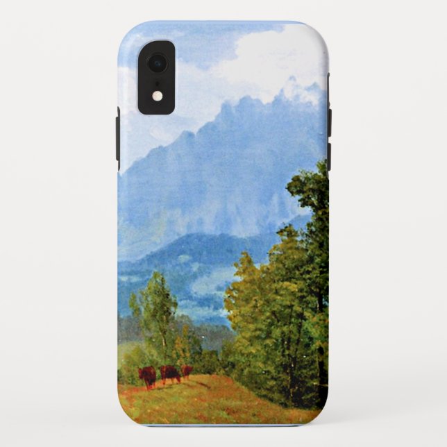 Coques Case-Mate iPhone Le mont Pilatus, célèbre peinture d'Albert Biersta (Dos)