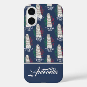 Coque Pour iPhone 16 Le Monument Italien Iconique Nom Personnalisé