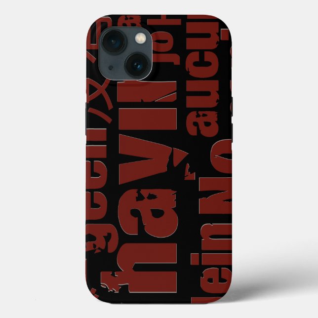 Coques Case-Mate iPhone Le mot "Non" dans différentes langues (Verso)