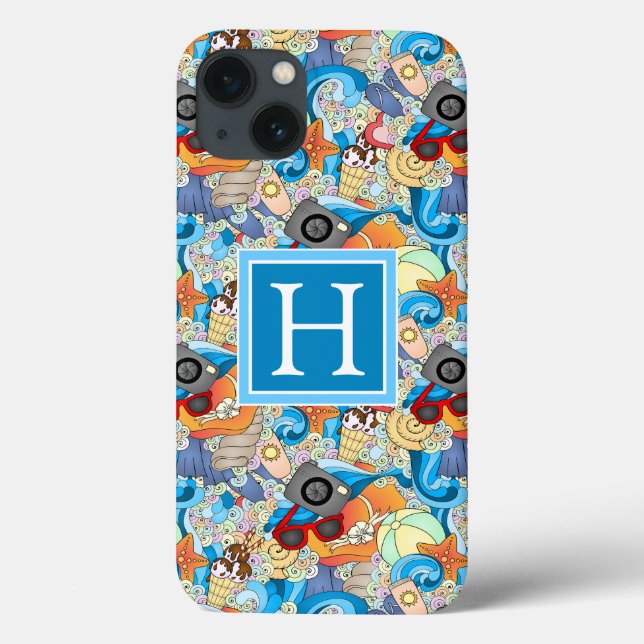 Coques Case-Mate iPhone Le motif | d'amusement d'été ajoutent votre (Verso)