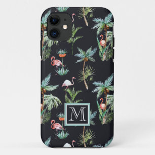 Case-Mate iPhone Case Le motif   de paume d'aquarelle ajoutent votre