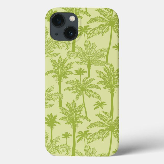 Coques Case-Mate iPhone Le Motif des palmiers verts (Verso)