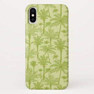 Coque iPhone X Le Motif des palmiers verts