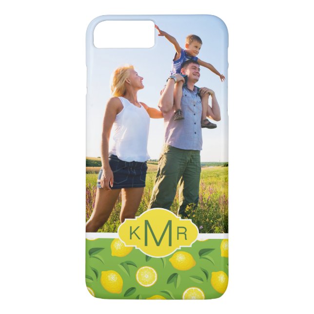 Coques Case-Mate iPhone Le motif jaune lumineux | de citron ajoutent votre (Dos)
