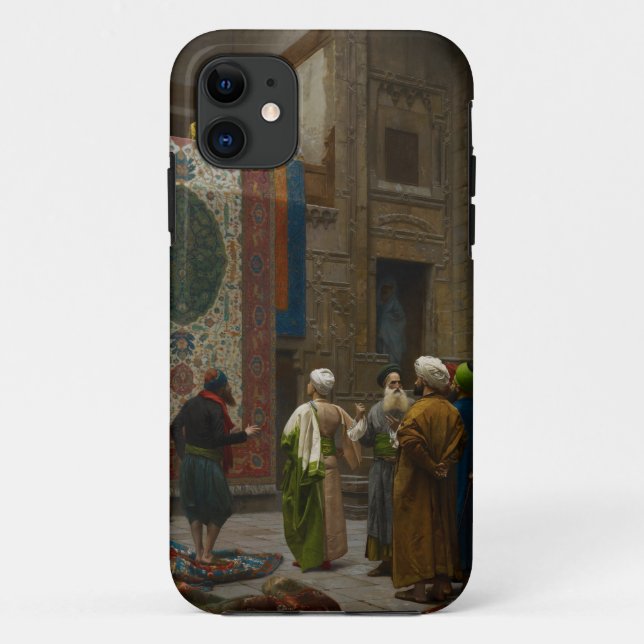 Coques Case-Mate iPhone Le négociant de tapis, c.1887 (huile sur la toile) (Dos)