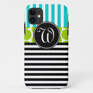 Etui iPhone Case-Mate Le NOIR GIRLY de VERT de CHAUX d'AQUA BARRE LA