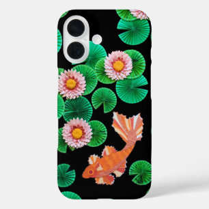 Coque Pour iPhone 16 Le papier Koi Pond